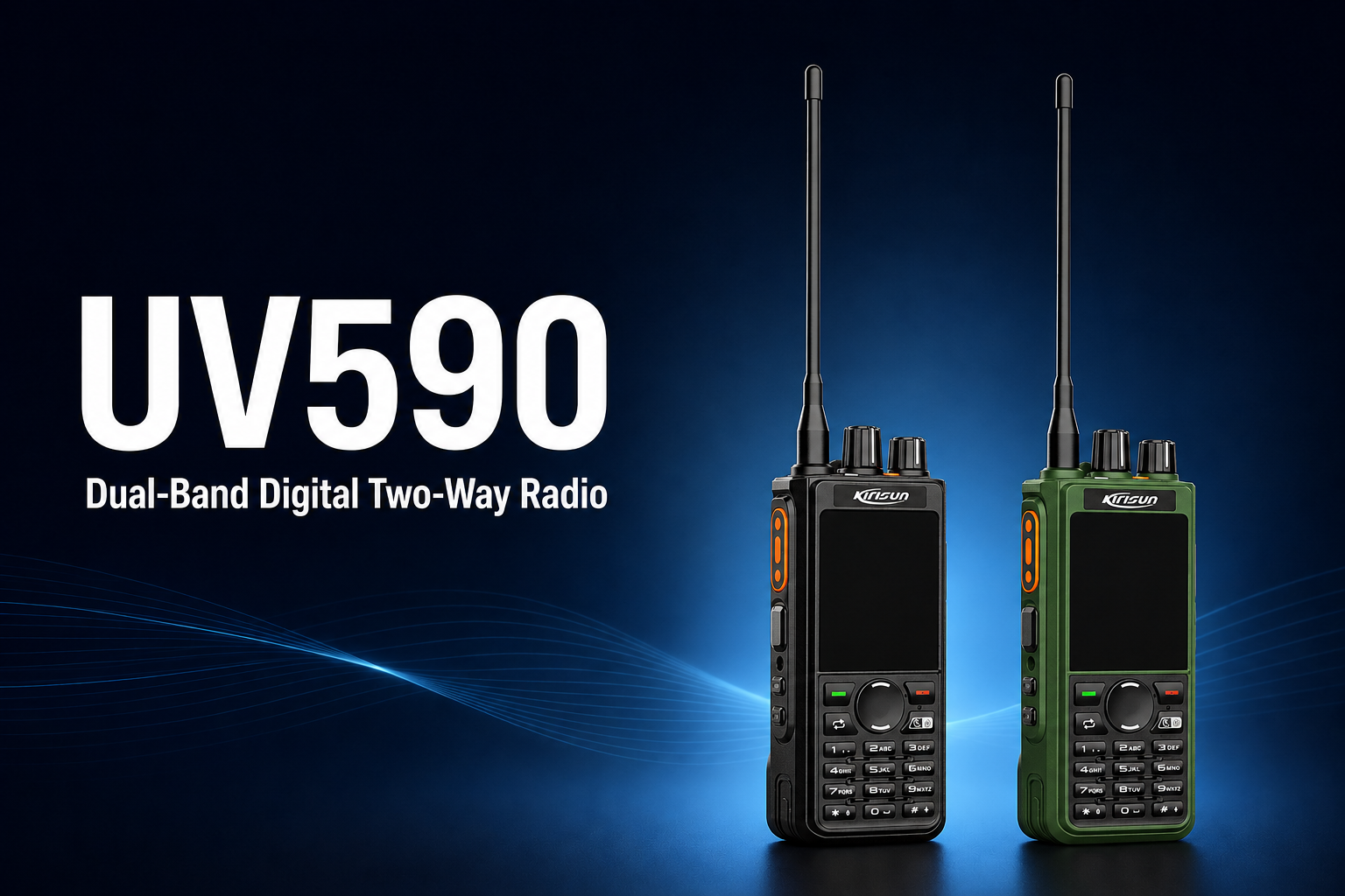 Kirisun Launches UV590 Dual-Band Digital Two-Way Radio